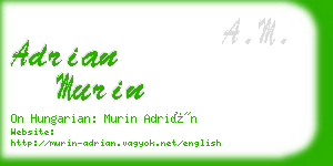 adrian murin business card